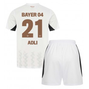 Bayer Leverkusen Amine Adli #21 Gostujuci Dres za Dječji 2024-25 Kratak Rukavima (+ kratke hlače)